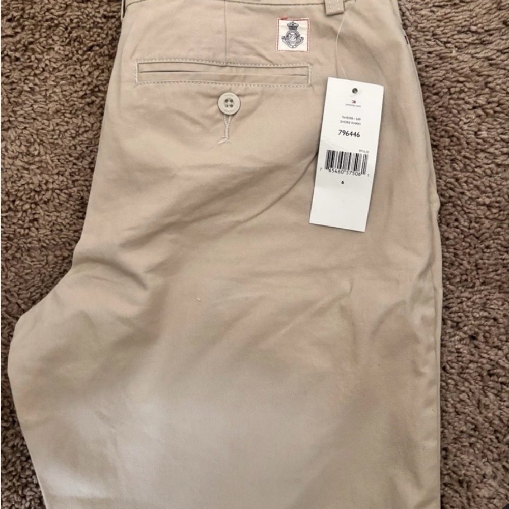 Tommy Hilfiger Tan Chinos Versatile Cotton Twill